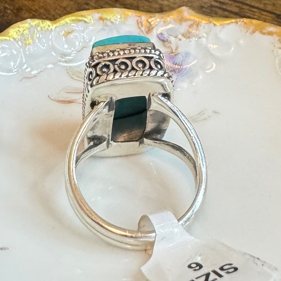 Turquoise Sterling Silver Ring (6) - Picture 6 of 6